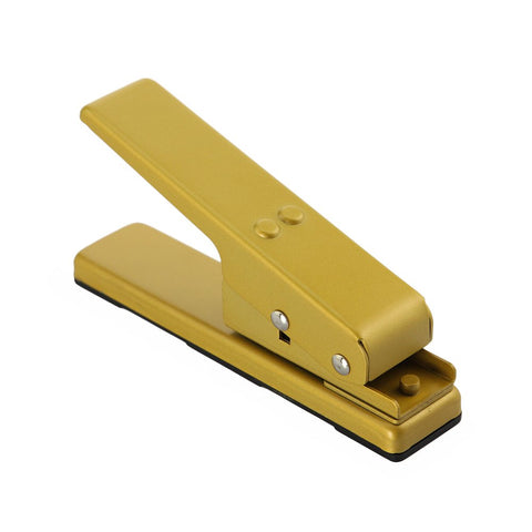 Image of DBPOWER Custom Guitar Pick Punch, Plectrum Pick Press Plastic Card Hole Punch Picks Maker Cutter DIY Machine, Golden