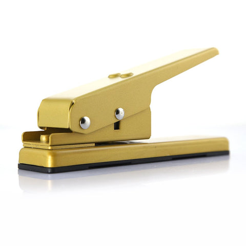 Image of DBPOWER Custom Guitar Pick Punch, Plectrum Pick Press Plastic Card Hole Punch Picks Maker Cutter DIY Machine, Golden