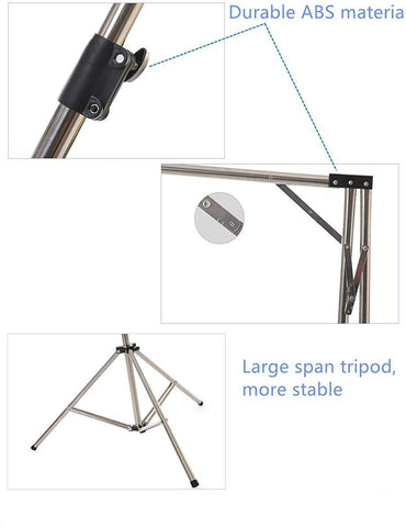 Image of BigTron Clothes Airer Rail, Folding Clothes Drying Rack Telescoping High Capacity Stainless Steel Laundry Drying Rack Adjustable Tripod with Shoulder Carry Storage Bag